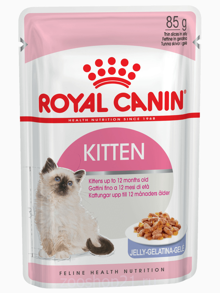 Корм Royal Canin Kitten (в желе) для котят от 4 до 12 мес., 85 г