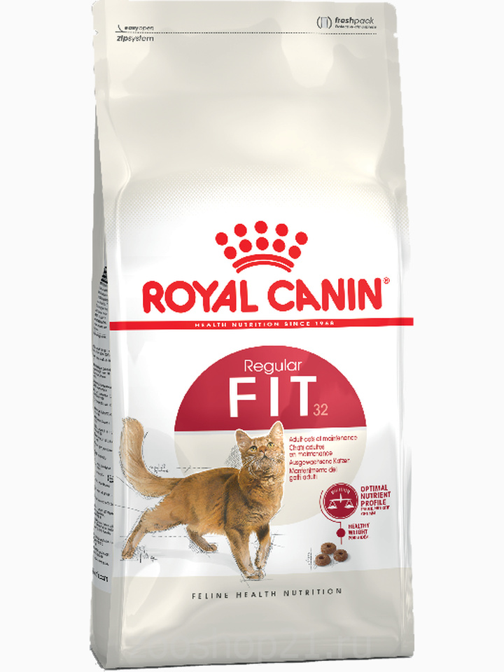Корм Royal Canin Fit для взрослых кошек 1-7 лет, 400 г
