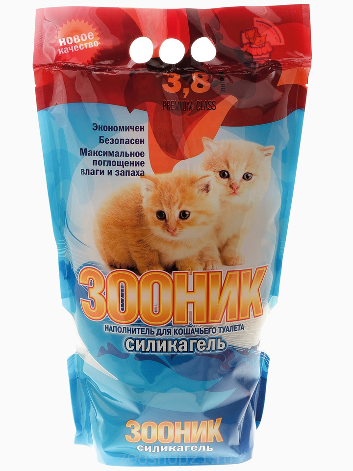 Зооник Силикагелевый наполнитель, 3.8 л