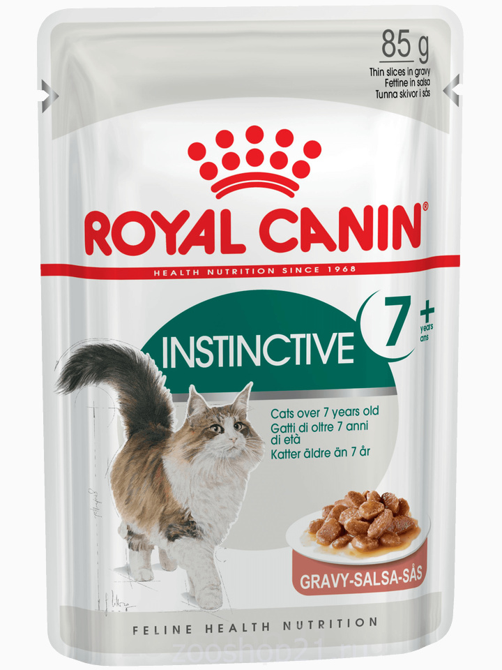 Корм Royal Canin Instinctive 7+ (в соусе) для кошек 7-12 лет, 85 г
