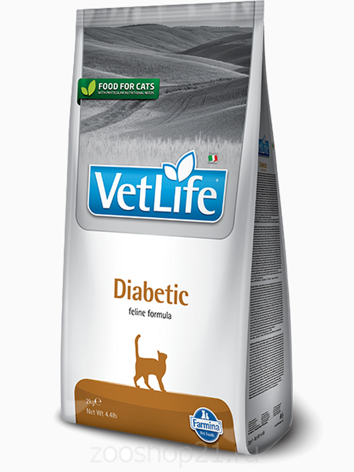 Корм Farmina Vet Life Diabetic для кошек при диабете, 10 кг