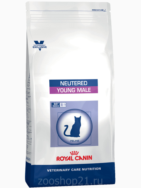 Корм Royal Canin Neutered Young Male для кастрированных котов 1-7 лет, 400 г