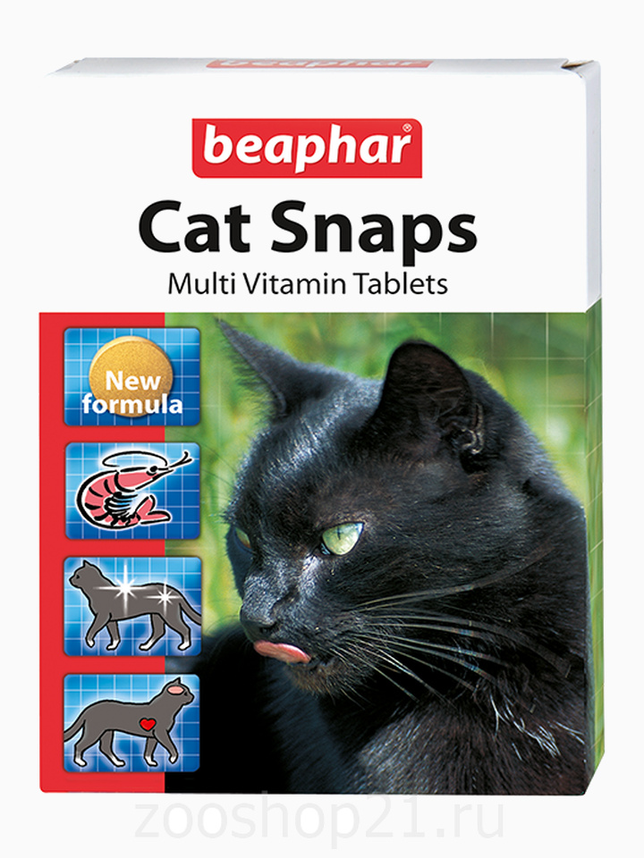 Beaphar Витамины для кошек (Cat snaps), 75 шт