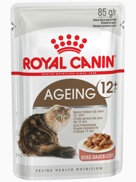 Корм Royal Canin Ageing 12+ (в соусе) для кошек старше 12 лет, 85 г