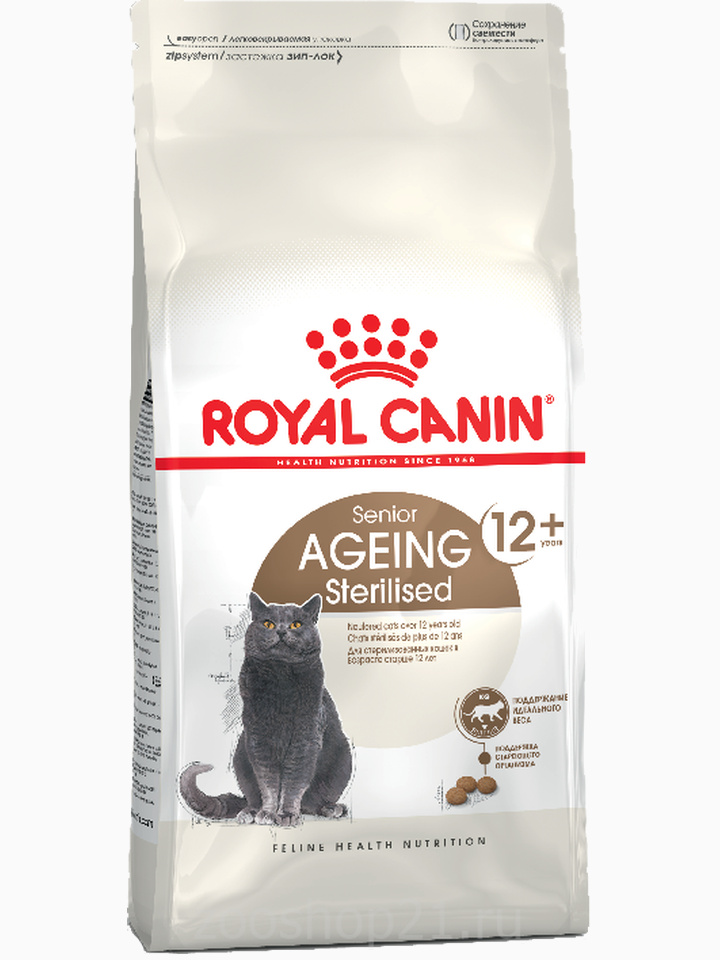 Корм Royal Canin Ageing 12+ STERILISED для стерилизованных кошек старше 12 лет, 400 г