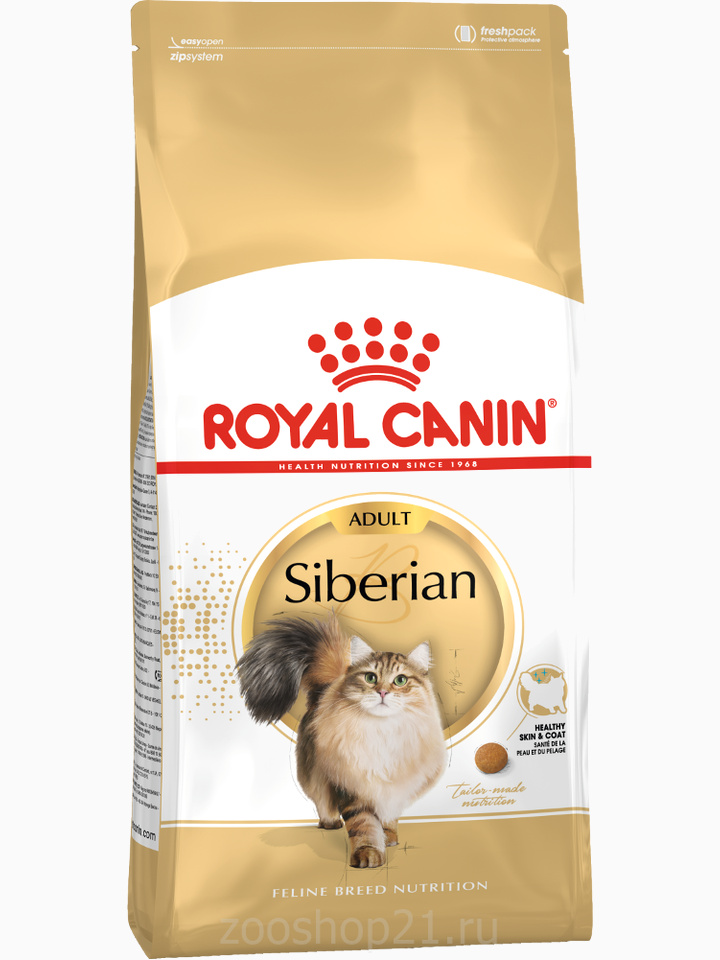 Корм Royal Canin Siberian для сибирских кошек старше 12 мес., 2 кг