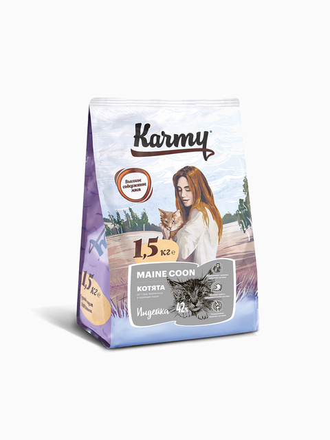 Корм KARMY Киттен Мэйн Кун для котят/беременных и кормящих кошек, 10 кг