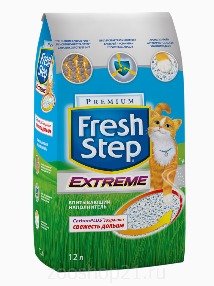 Fresh Step Тройная защита. Впитывающий наполнитель, 6.35 кг