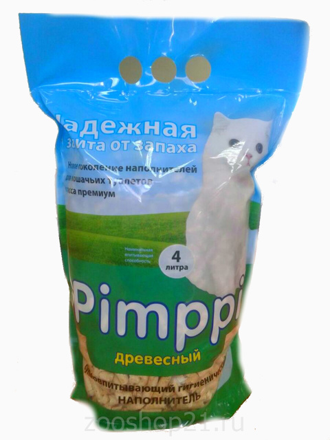 Pimppi Древесный наполнитель 4 л