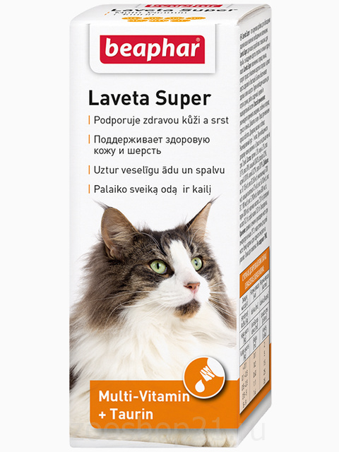 Beaphar Витамины для кожи и шерсти Кошек, масло (Laveta Super for Cats) 500 г