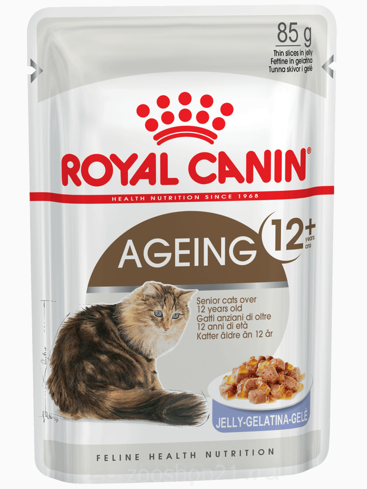 Корм Royal Canin Ageing 12+ (в желе) для кошек старше 12 лет, 85 г