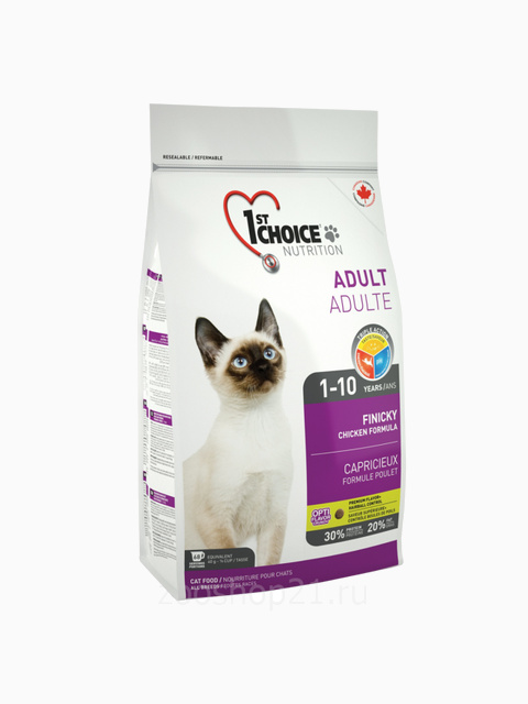 Корм 1st Choice для приверед. кошек (Finicky) , 2.72 кг