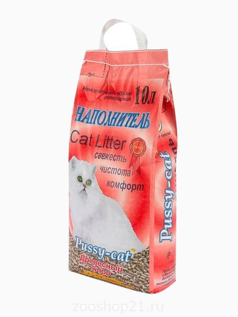 Pussy-Cat Древесный наполнитель, 10 л