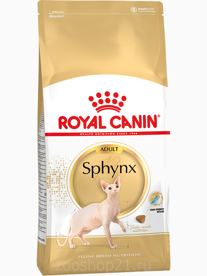 Корм Royal Canin Sphynx для сфинксов старше 12 мес., 2 кг