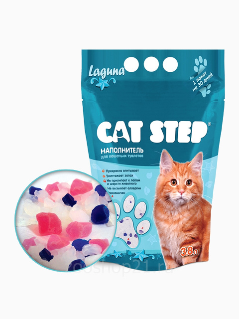 CAT STEP Laguna силикагелевый 3,8 л