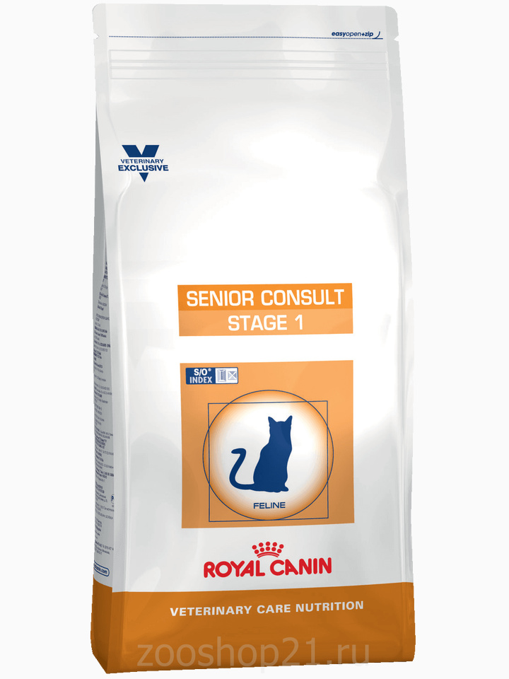 Корм Royal Canin Senior Consult Stage 1 для кошек старше 7 лет, не имеющих видимых признаков старения, 400 г