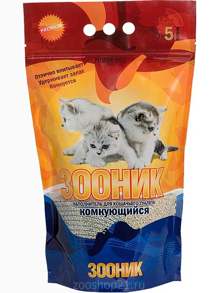 Зооник Комкующийся наполнитель, 5 л