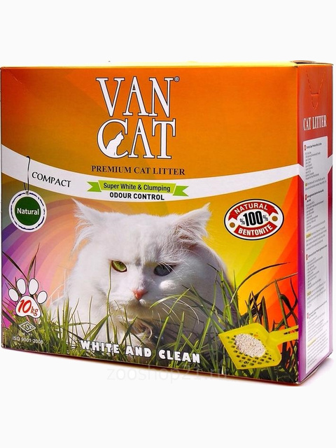 Van Cat Комкующийся наполнитель без пыли коробка, 10 кг