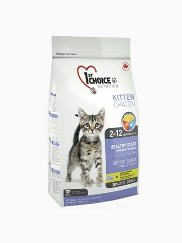 Корм 1st Choice для котят с курицей, 5.44 кг