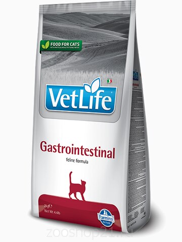 Корм Farmina Vet Life Gastrointestinal для кошек при заболеваниях ЖКТ, 10 кг
