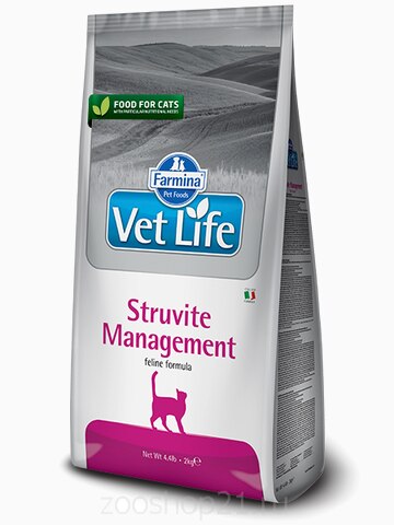 Корм Farmina Vet Life Struvite Management для кошек при рецидивах МКБ струвитного типа, 10 кг