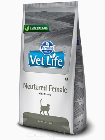 Корм Farmina Vet Life Neutered FEMALE для стерилизованных КОШЕК, 400 г