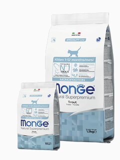 Корм Monge Trout Kitten для котят с форелью, 400 г