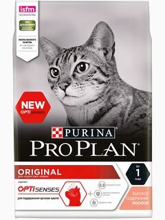 Корм Pro Plan Adult для взрослых кошек с лососем, 400 г