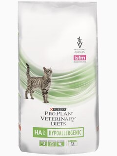 Корм Pro Plan Veterinary diets HA для кошек при аллергических реакциях, 1.3 кг