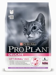 Корм Pro Plan Delicate для кошек с чувствительным пищеварением с индейкой, 1.5 кг