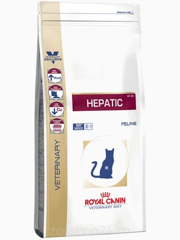 Корм Royal Canin Hepatic HF 26 Feline для кошек при лечении печени, 2 кг