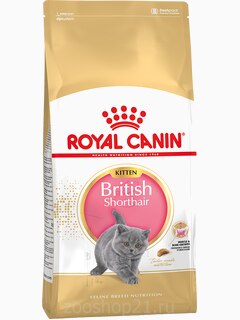 Корм Royal Canin British Shorthair Kitten для котят британских/шотландских пород 4-12 мес., 400 г