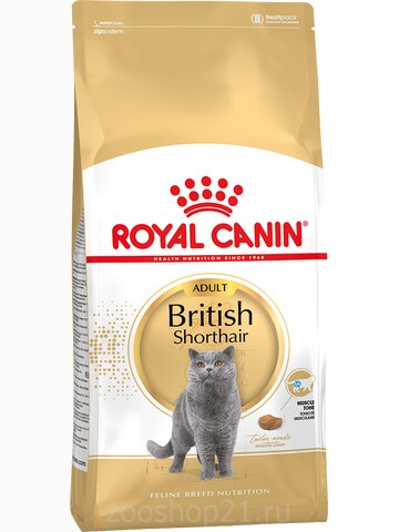 Корм Royal Canin British Shorthair для британских/шотландских пород старше 12 мес., 400 г