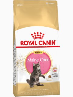 Корм Royal Canin Maine Coon Kitten для котят породы мейн кун 4-15 мес, 2 кг