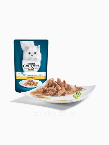 Gourmet Perle нежное филе соусе, с курицей 85 г