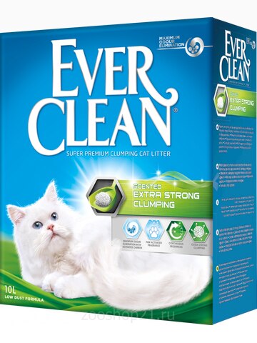 Ever Clean Комкующийся наполнитель с ароматом Extra Strong Clumping Scented, 10 л