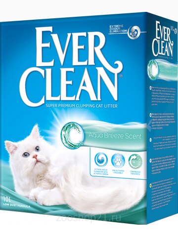 Ever Clean Комкующийся наполнитель с ароматом морского бриза Aqua Breeze, 10 л