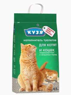 Кузя наполнитель для котят и короткошерстных пород 4.5 л