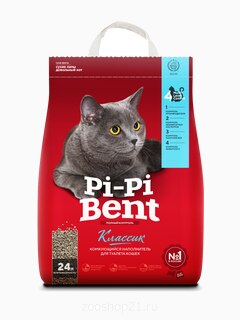 Pi-Pi-Bent Комкующийся наполнитель "Классик" (пакет), 10 кг