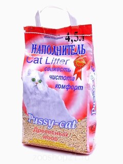 Pussy-Cat Древесный наполнитель, 4.5 л