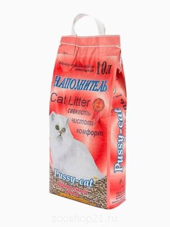 Pussy-Cat Древесный наполнитель, 10 л