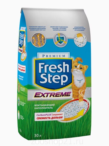 Fresh Step Тройная защита. Впитывающий наполнитель, 15.87 кг