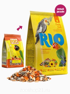 Rio для средних попугаев, 500 г