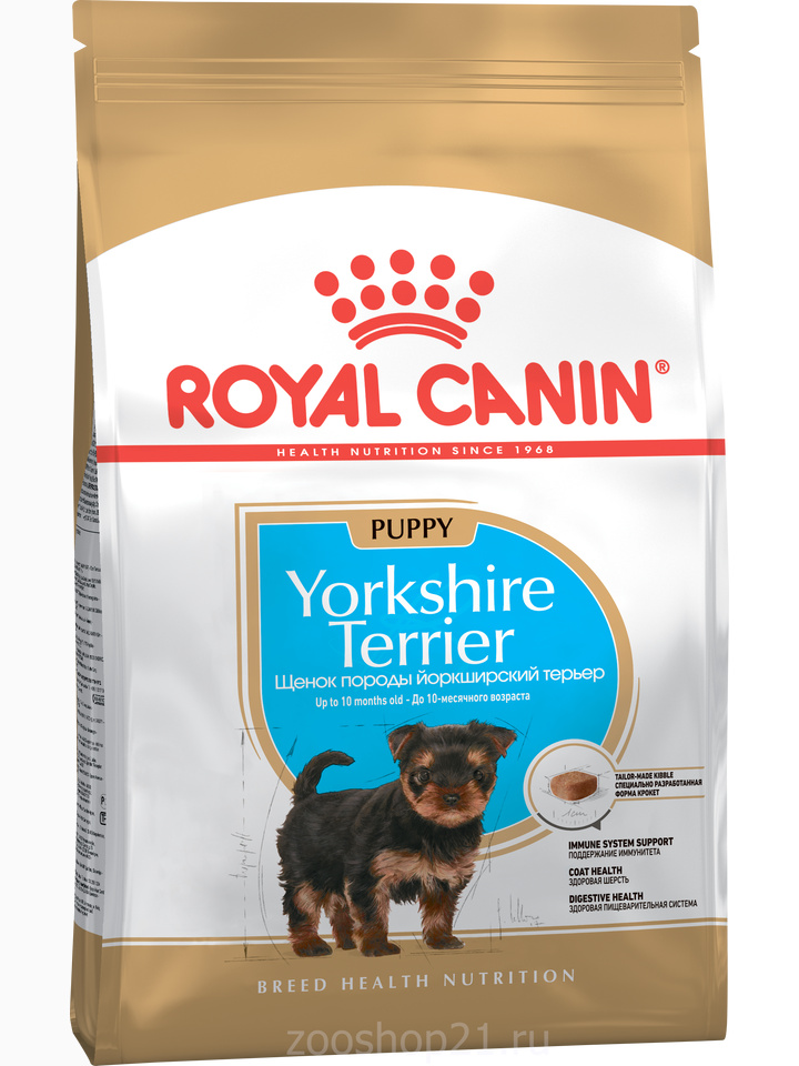 Корм Royal Canin Yorkshire Terrier Puppy для щенков йоркширского терьера до 10 мес., 1.5 кг
