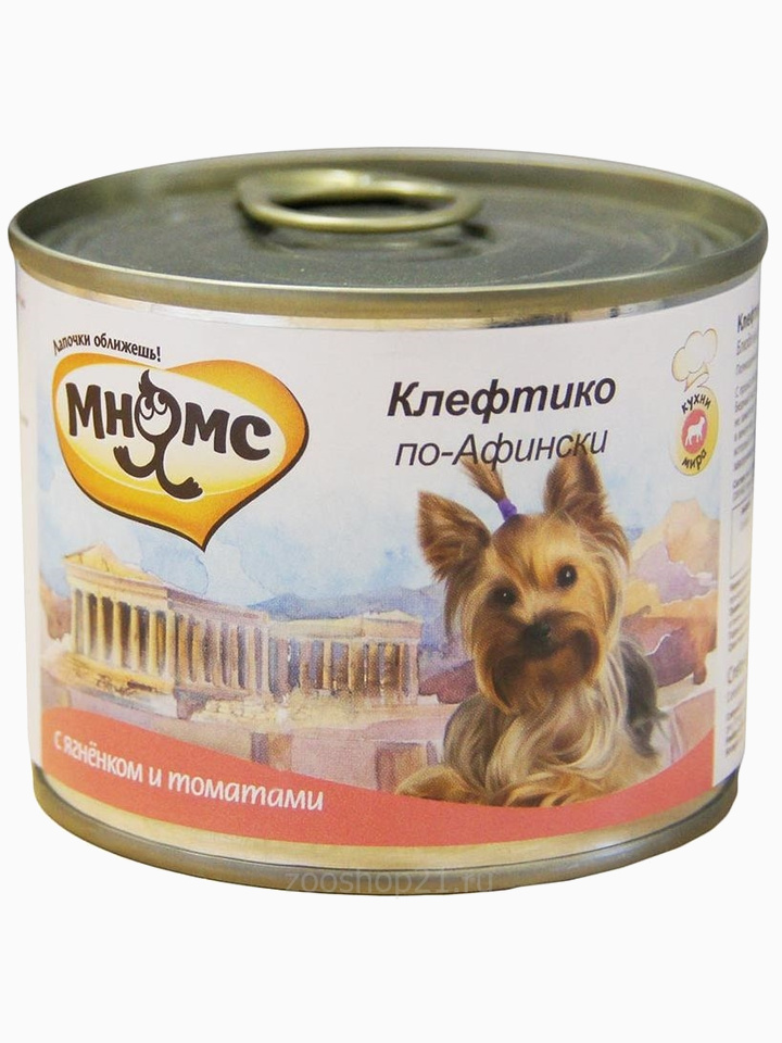 Корм Мнямс консервы для собак Клефтико по-Афински (ягненок с томатами), 200 г