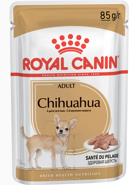 Корм Royal Canin Chihuahua Adult (паштет) для чихуахуа старше 8 мес., 85 г