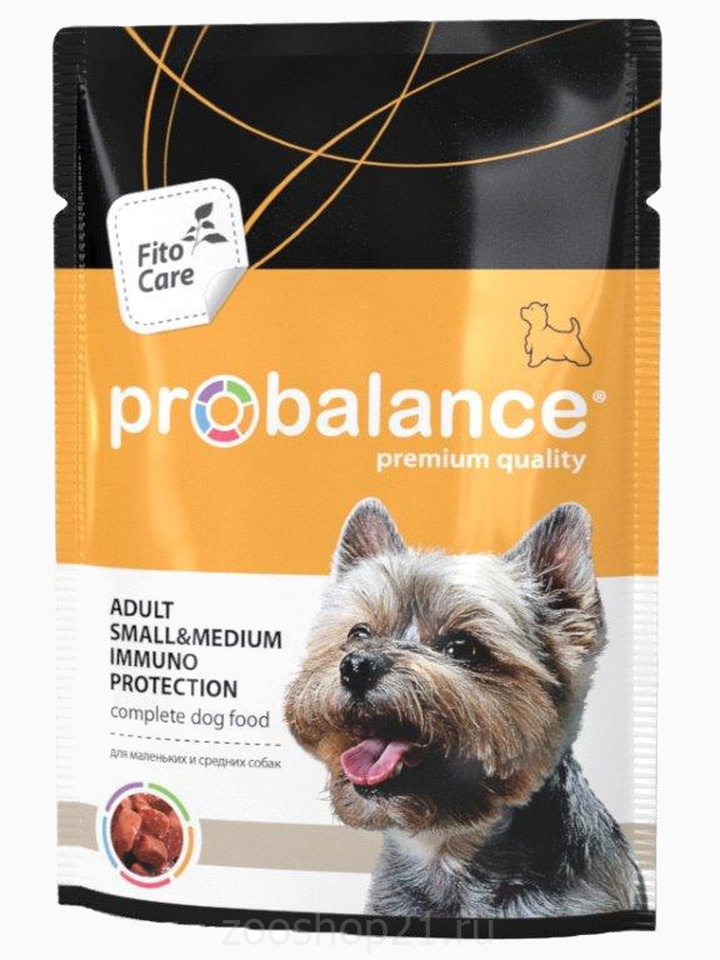 Корм ProBalance для малых и средних пород, 100 г