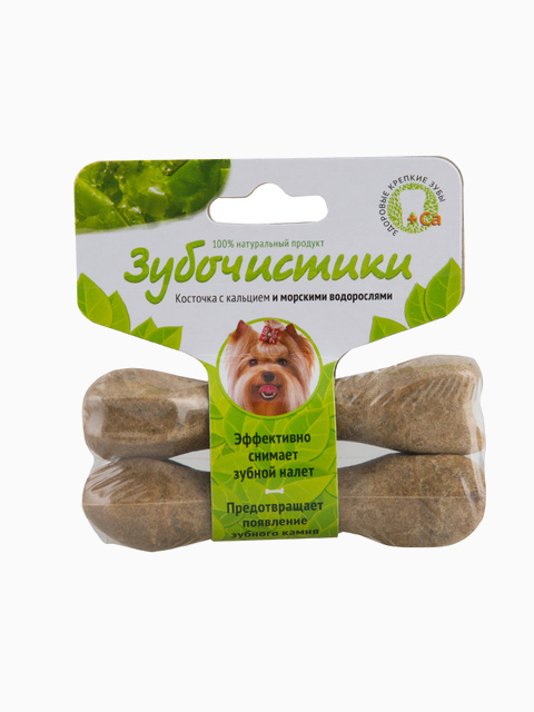 Лакомство "Зубочистики" для собак мелких пород, с морскими водорослями, 2 шт
