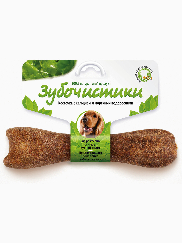 Лакомство "Зубочистики" для собак средних пород, с морскими водорослями