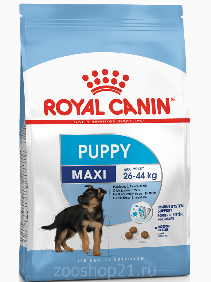 Корм Royal Canin Maxi Puppy для щенков крупных пород 2-15 мес., 3 кг